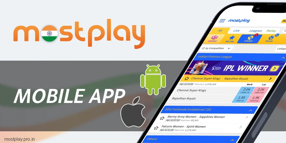 Mostplay mobile app for Indian players