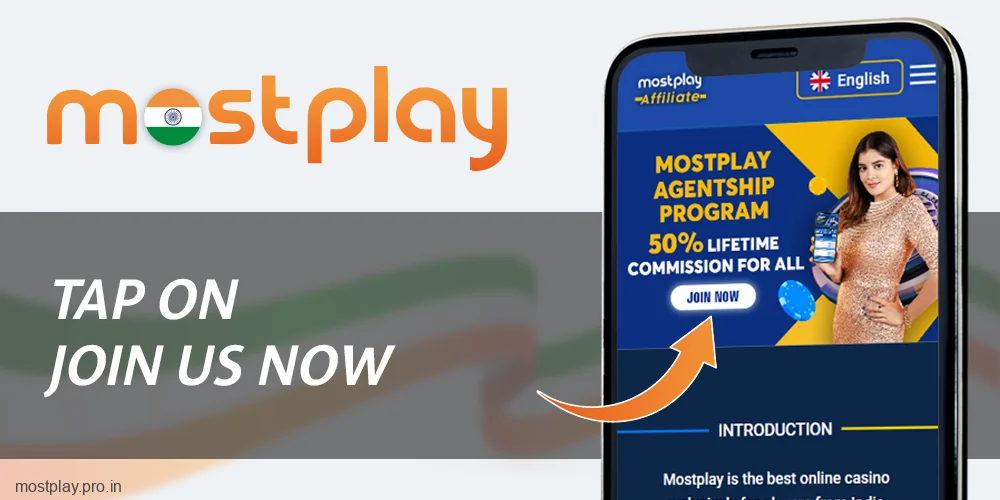 Click to join the Affiliate Program at Mostplay India