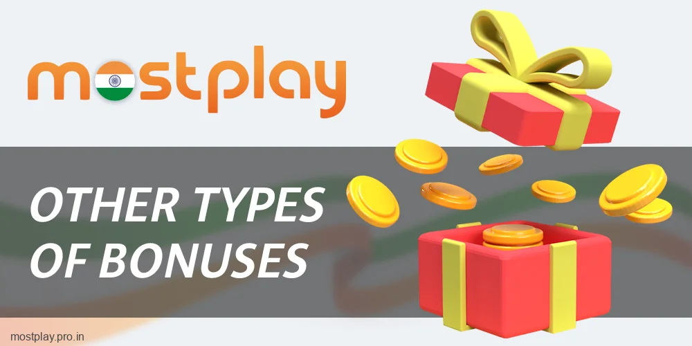 Other promotions for Mostplay India players