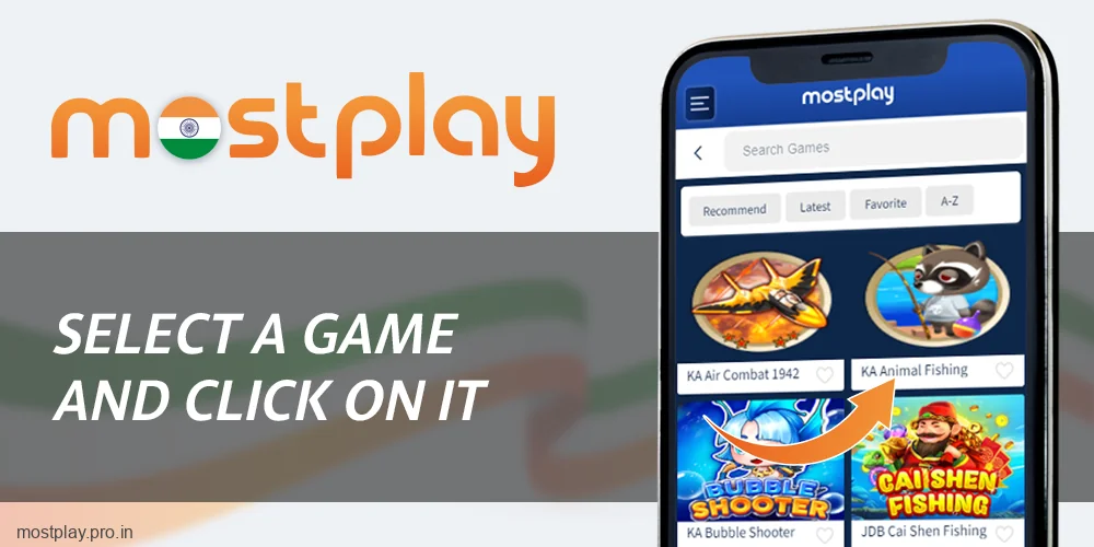 Click to open the fishing game at Mostplay India