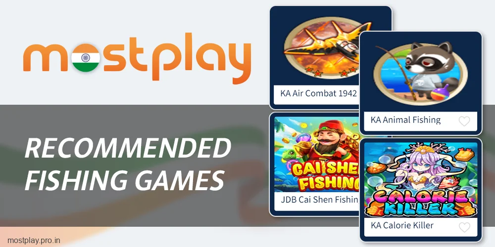 Popular fishing games at Mostplay India