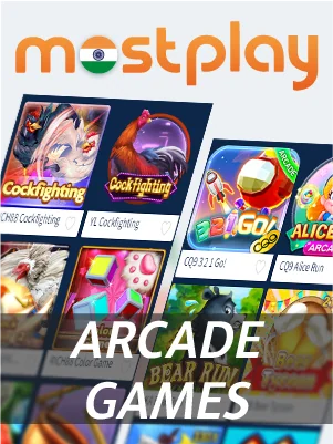 Play arcade games for Indian gamblers at Mostplay