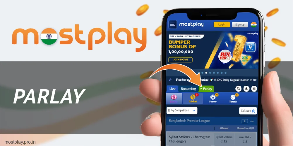 Parlay betting for Mostplay India players