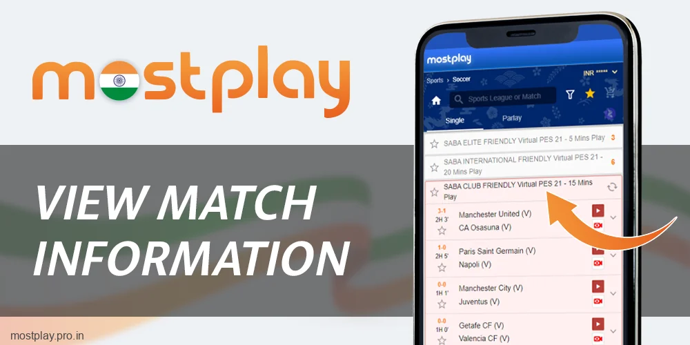 Explore match information at Mostplay India