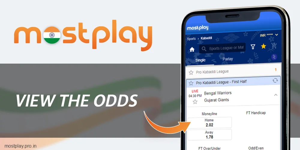 Explore odds at Mostplay India