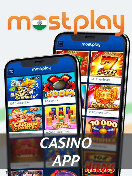 Play casinos at Mostplay India app