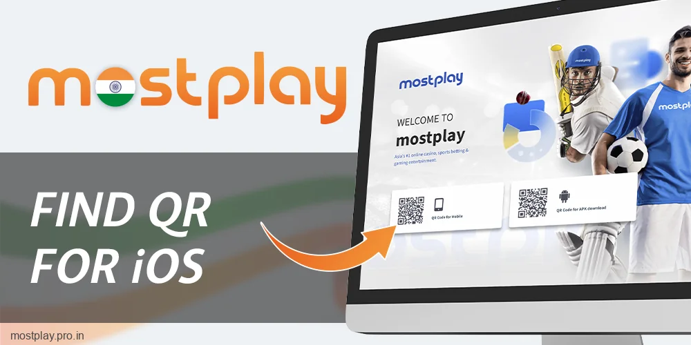 Find the required QR code at Mostplay India