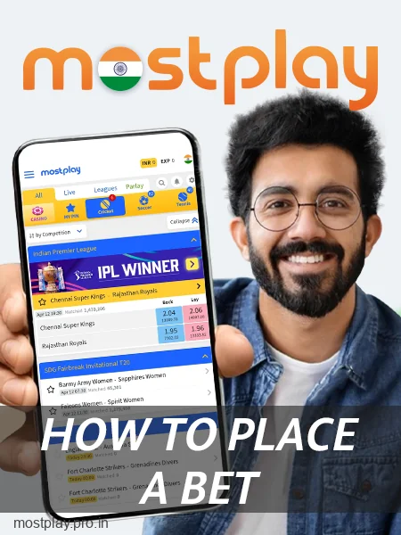 Instructions for betting at Mostplay India app