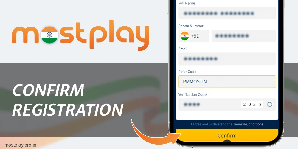 Confirm your registration at Mostplay India