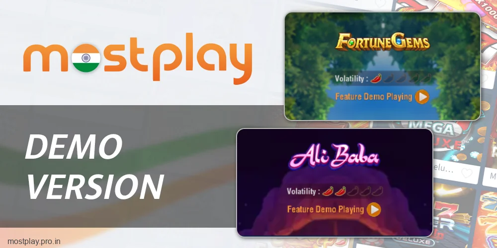 Play Slots Demo at Mostplay India