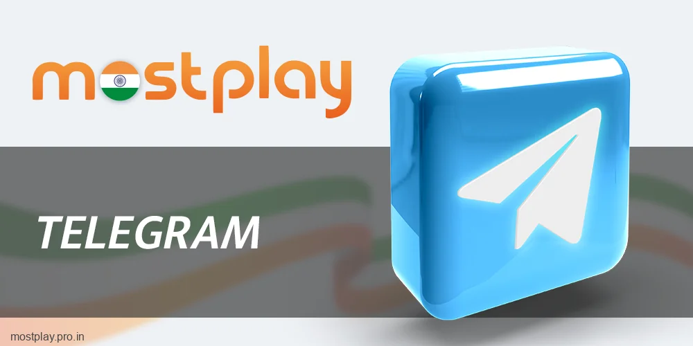 Support via Telegram at Mostplay India