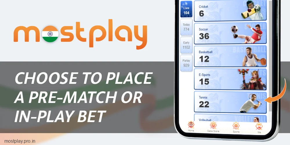 Choose your pre-betting location at Mostplay India