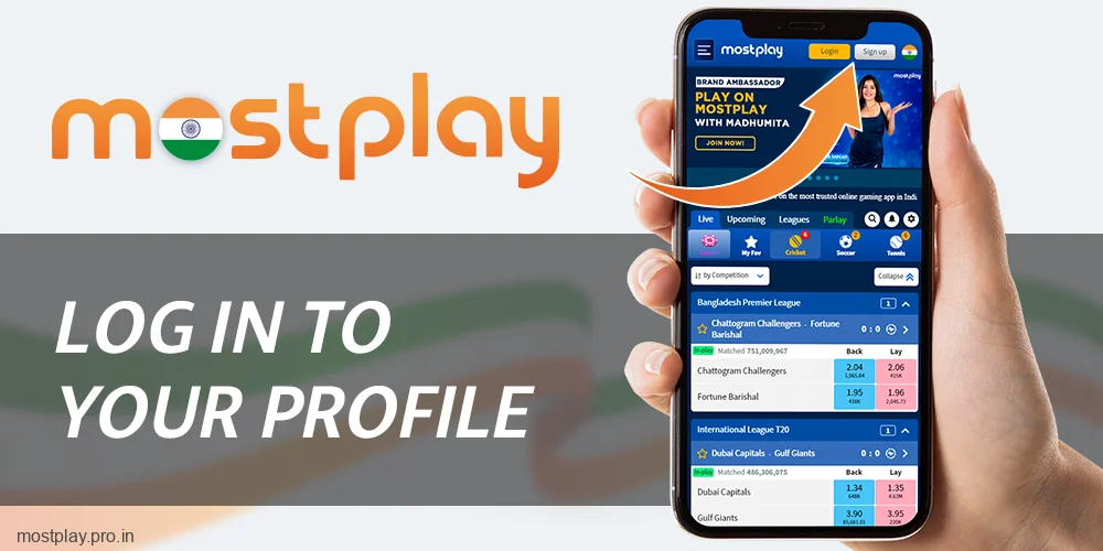 Log in to your Mostplay India account
